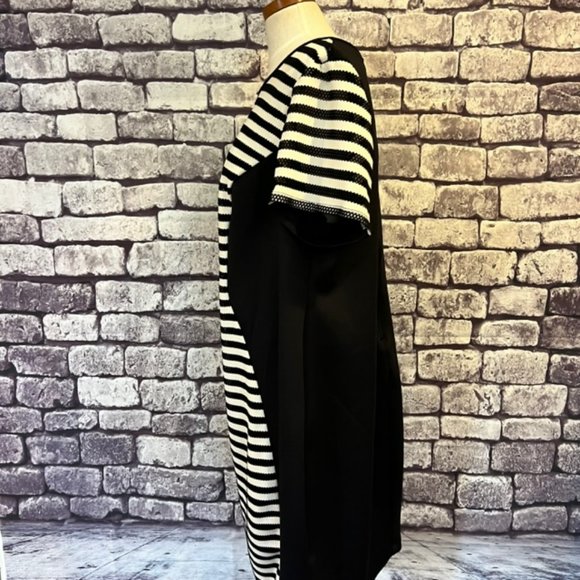 Bisou Bisou Black & White Short Sleeve Dress Size 3X - Picture 5 of 10